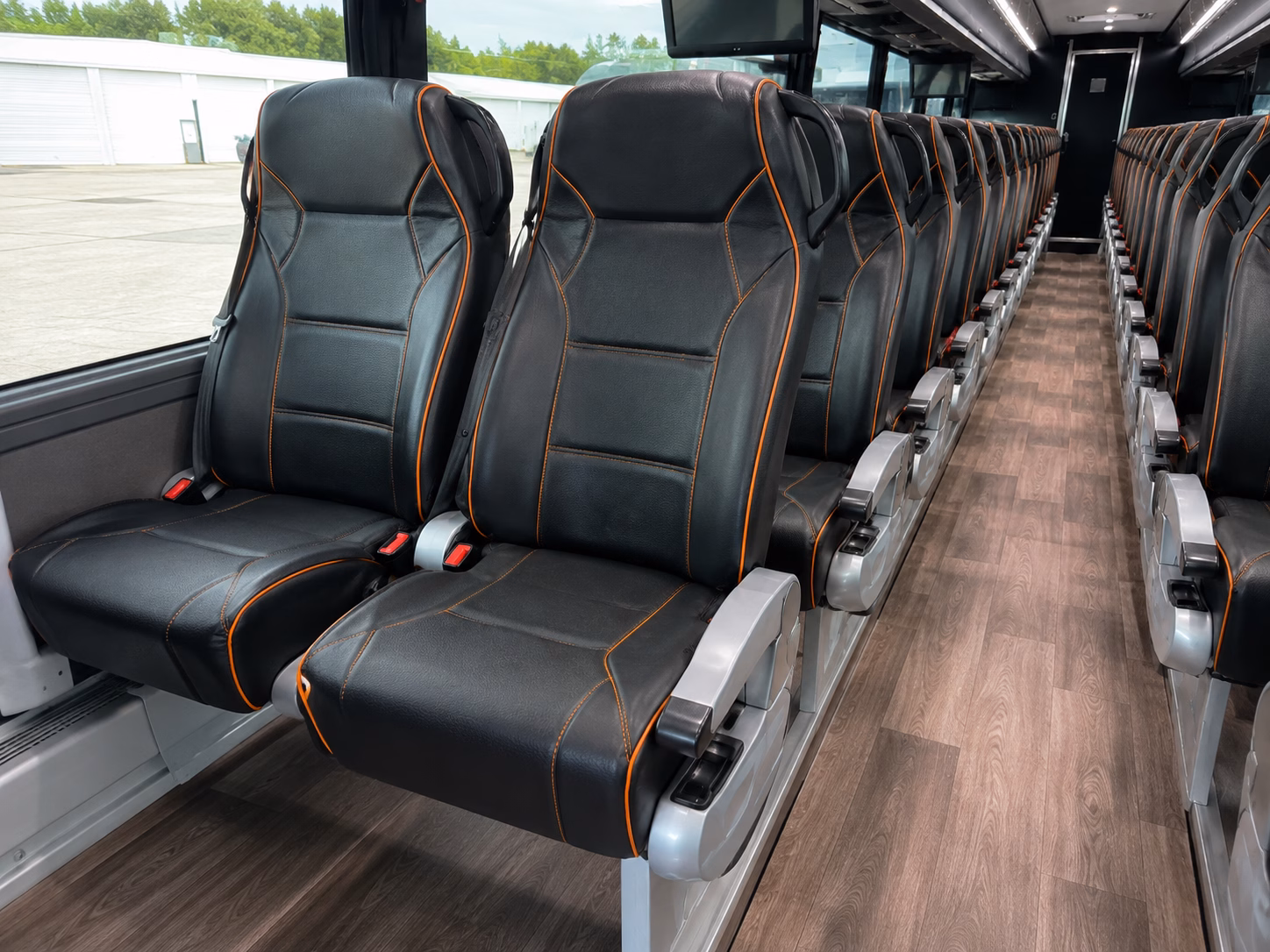 charter buses for coastal orange county wedding weekends