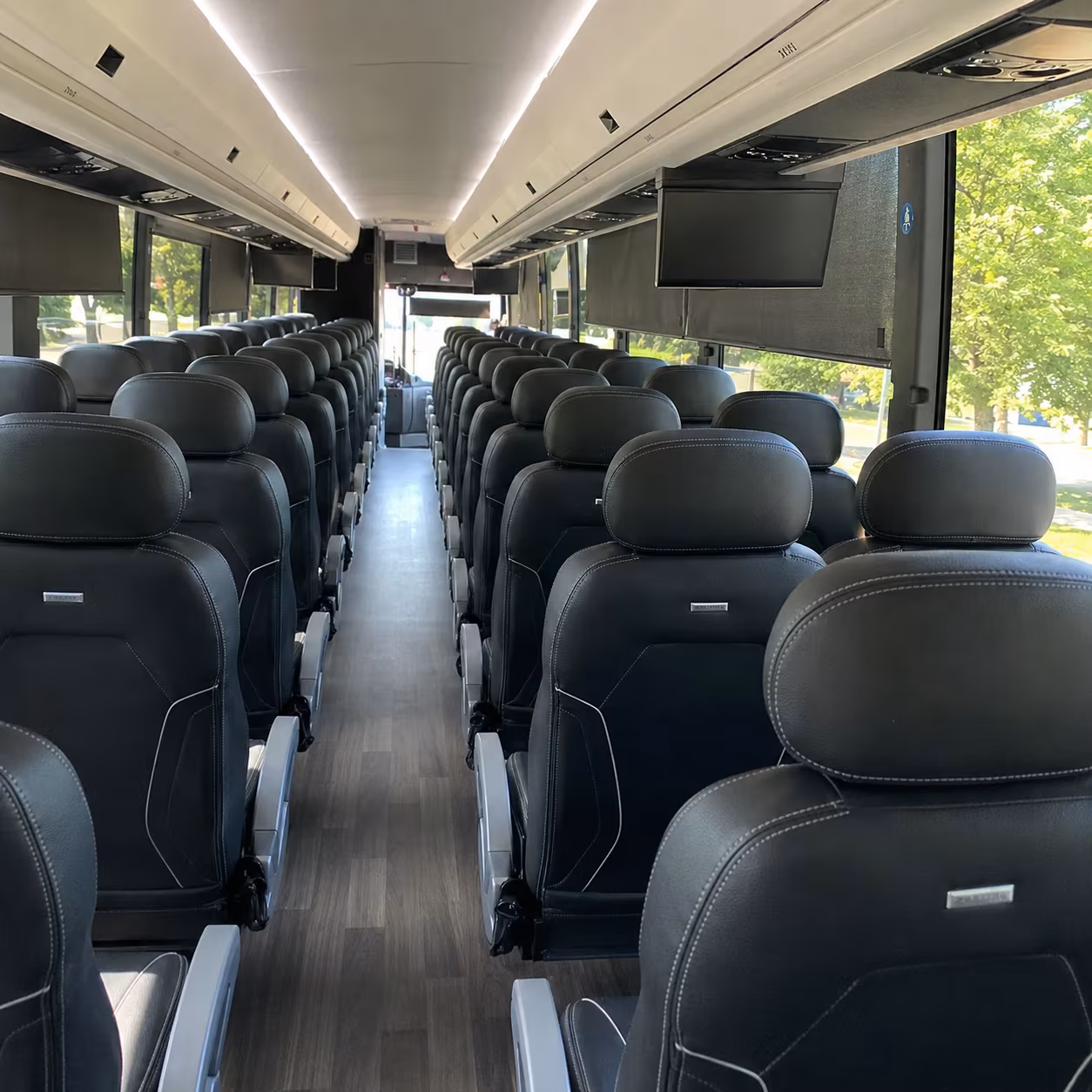 mission viejo charter bus interior