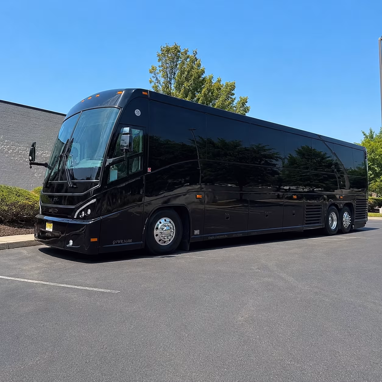 mission viejo charter bus rental exterior